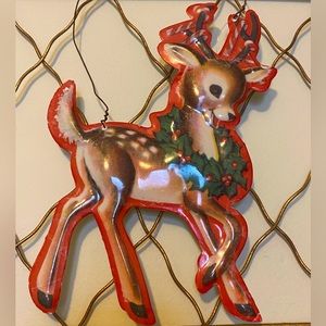Classic Christmas Reindeer Hanger Metal